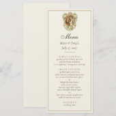 Menu Fiançailles catholiques Marie & Joseph Mariage (Devant / Derrière)