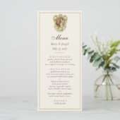 Menu Fiançailles catholiques Marie & Joseph Mariage (Debout devant)