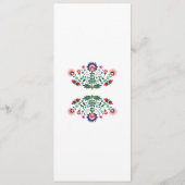 Menu Fiesta Party Mariage Rouge Réception Mexicain (Dos)