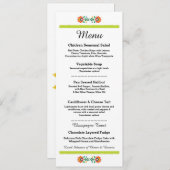 Menu Fiesta Party Mexican Wedding Limoen Reception (Voorkant / Achterkant)