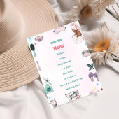 Menu Fille Spa Anniversaire