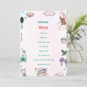 Menu Fille Spa Anniversaire (Debout devant)