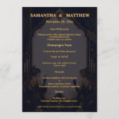 Menu Filles Gatsby flapper art déco dîner de mariage (Dos)