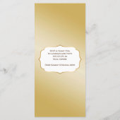 Menu Fin de semaine de bachelorette Feuille de châtaign (Dos)