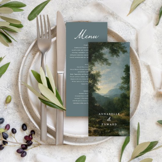 Menu Fine Art Landscape Wedding Romantic Nature 