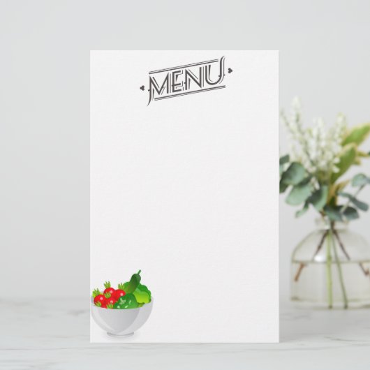 Menu fixe (Debout devant)