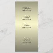 Menu Flammes noires et or avec Barres (Dos)