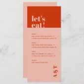 Menu Flat (Voorkant / Achterkant)