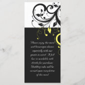 Menu Flèche inverse noire et jaune (Dos)