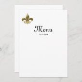 Menu Fleur de Lis (Devant / Derrière)