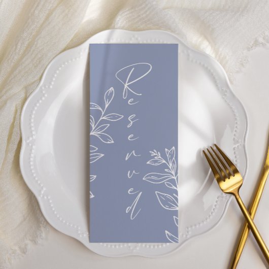 Menu Fleur de Pervenche Réservation de Sièges Simple