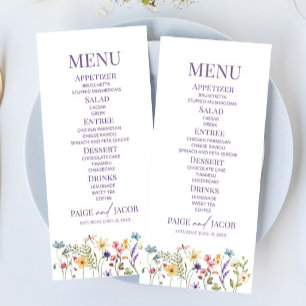 Menu Fleur fleur sauvage Fleur Flore Jardin Mariage Nou