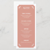 Menu Fleur&Peach Menù (Devant / Derrière)