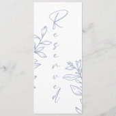 Menu Fleur périphérique Siège réservé simple (Dos)