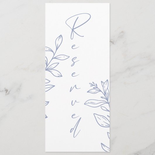 Menu Fleur périphérique Siège réservé simple (Dos)