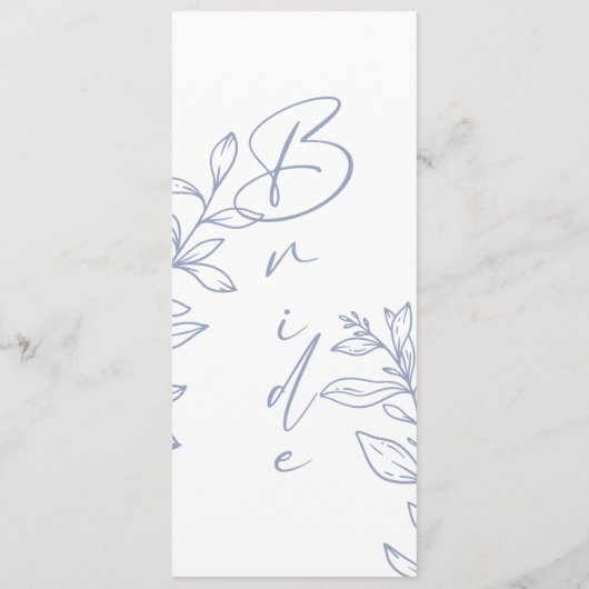 Menu Fleur périphérique Siège réservé simple (Dos)