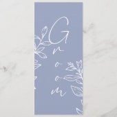 Menu Fleur périphérique Siège réservé simple (Dos)