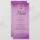 Menu Fleur Pourpre (Devant / Derrière)