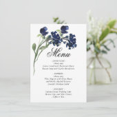 Menu Fleur sauvage | Bleu classique Fleurs de Jardin Bo (Debout devant)