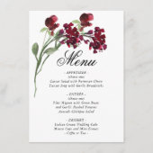 Menu Fleur sauvage | Bleu classique Fleurs de Jardin Bo (Devant)