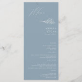 Menu Fleur sauvage Boho Chic Mariage (Devant)