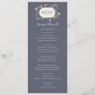 Menu Fleur sauvage de printemps   Dîner Mariage Dusty P