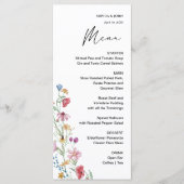 Menu Fleur Sauvage Élégante (Devant)