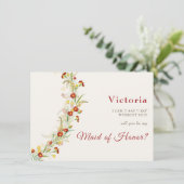 Menu Fleur sauvage Jaune Marigold Mariage de feuillage (Debout devant)