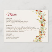 Menu Fleur sauvage Jaune Marigold Mariage de feuillage (Devant)