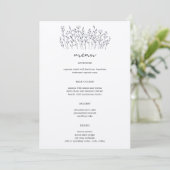 Menu Fleur sauvage Line Art Elegant Moderne Rustique PE (Debout devant)