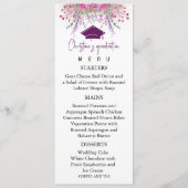 Menu Fleur sauvage moderne - Graduation d'été (Devant)