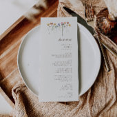 Menu Fleur sauvage précis | Dîner de mariage dans le ja
