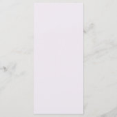 Menu Fleur sauvage simple Fern Lavender Mariage plat (Dos)