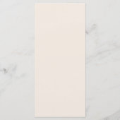 Menu Fleur sauvage simple Fern Mariage beige plat (Dos)