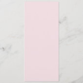 Menu Fleurs aquarelles classiques (Dos)