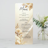 Menu Fleurs Blanches et Dorées (Debout devant)