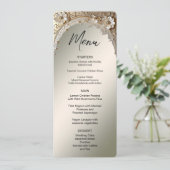 Menu Fleurs Blanches Modernes Perles (Debout devant)