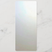 Menu Fleurs Blanches Modernes Perles (Dos)