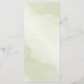 Menu fleurs blanches romantiques avec feuilles verts (Dos)