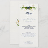 Menu Fleurs Bleues Rustiques Glands Feuilles de Chêne M (Devant / Derrière)