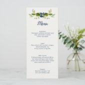 Menu Fleurs Bleues Rustiques Glands Feuilles de Chêne M (Debout devant)