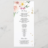 Menu Fleurs de beauté colorées * Gouttes d'or (Dos)