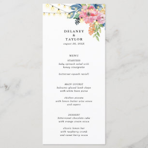 Menu Fleurs de Jardin & Feux de Jeu et Lumières Jumelle