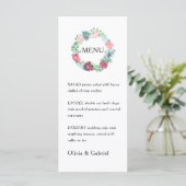 Menu Fleurs de jardin pourpres Couronne. Moi Mariage bo (Debout devant)
