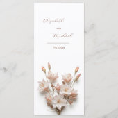 Menu Fleurs de Magnolia 3D (Dos)