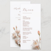 Menu Fleurs de Magnolia 3D (Devant / Derrière)