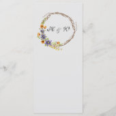 Menu Fleurs de ressort d'eau (Dos)