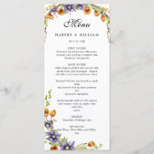 Menu Fleurs de ressort d'eau (Devant)