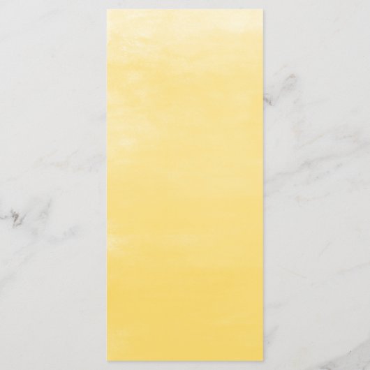 Menu Fleurs de soleil d'aquarelle et Mariage d'eucalypt (Dos)