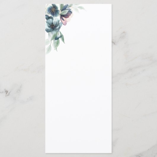 Menu Fleurs d'eau (Dos)